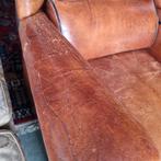 Geleefde XL fauteuil Loumge Atelier schapenleer + BEZORGING, Huis en Inrichting, Fauteuils, Gebruikt, ., Chesterfield, Ophalen of Verzenden