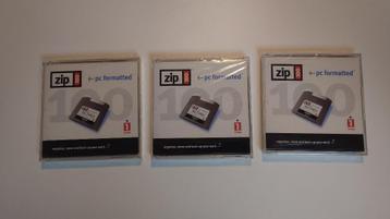 3 nieuw Zip disks 100 van Iomega beschikbaar voor biedingen