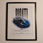 Bugatti Bolide Auto Poster - Ingelijst 40x50cm, Ophalen of Verzenden