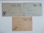 Duitse Rijk, 3 Veldpostbrieven Schirrmeister Magdeburg 1942., Postzegels en Munten, Brieven en Enveloppen | Buitenland, Ophalen