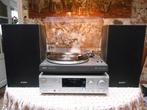 philips vintage platenspeler met receiver en speakers, Ophalen, Gebruikt, Overige merken, Pitch-regelaar