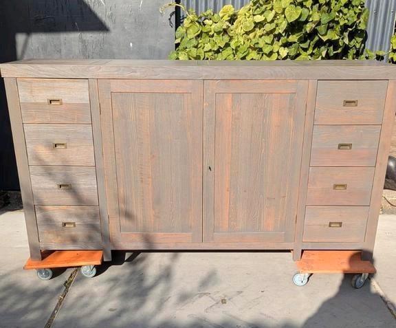 Luxe Houten Dressoir (Verzenden bespreekbaar), Huis en Inrichting, Kasten | Dressoirs, Gebruikt, 150 tot 200 cm, 25 tot 50 cm
