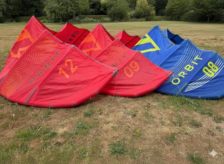 North Orbit 8m, 9m, 10m, 12m + NorthBar (als set of los), Watersport en Boten, Kitesurfen, Gebruikt, Kitesurf-set, 9 m², Geen board