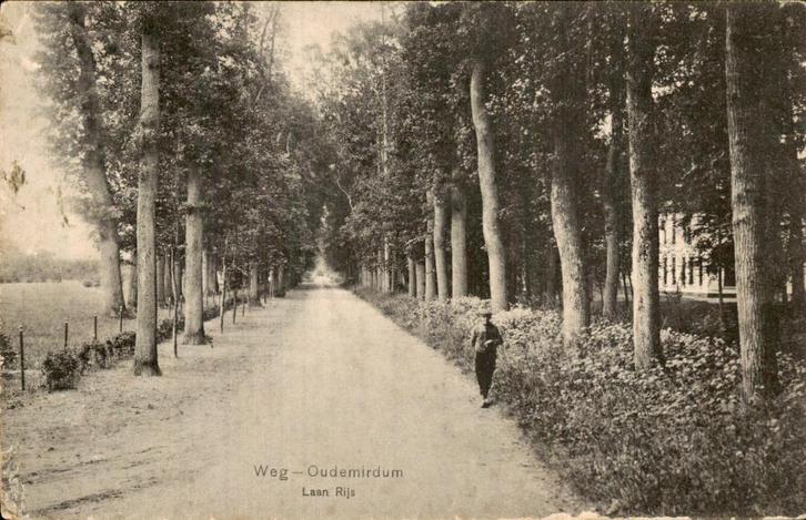 Weg- Oudemirdum, Verzamelen, Ansichtkaarten | Nederland, Gelopen, Friesland, Voor 1920, Ophalen of Verzenden