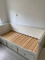 Schuifbaar bed met 3 ladens - IKEA HEMNES, Huis en Inrichting, Slaapkamer | Bedden, Gebruikt, 140 cm, Wit, Hout