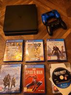 PS4 Slim + Games en 2 Controllers!, Spelcomputers en Games, Spelcomputers | Sony PlayStation 4, Met 2 controllers, Ophalen of Verzenden