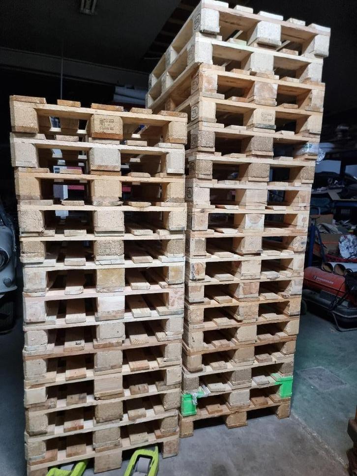 30 mooie schone en droge europallets, Doe-het-zelf en Verbouw, Hout en Planken, Zo goed als nieuw, Pallet, Overige houtsoorten