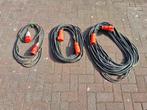 32A 5polig verlengkabels met paddestoel en een verdeelbak., Ophalen, Gebruikt, Kabel of Snoer