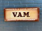 VAM Automobiel emaille reclamebord, Verzamelen, Reclamebord, Gebruikt, ., Ophalen of Verzenden