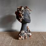 Buste etalagehoofd schelpen decoratie vintage, Ophalen of Verzenden