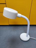 Vintage witte bureaulamp, Ophalen of Verzenden, Gebruikt, Minder dan 50 cm