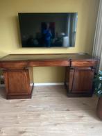 Antieke mahonie sidetable met opbergruimte, Huis en Inrichting, Ophalen, Gebruikt, Eikenhout, 50 tot 100 cm