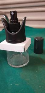 olie spuit van glas zwart kunststof dop, Ophalen of Verzenden, 'T Olde Gre-j, Info@toldegrej.nl, Endepoelstraat 20f Didam