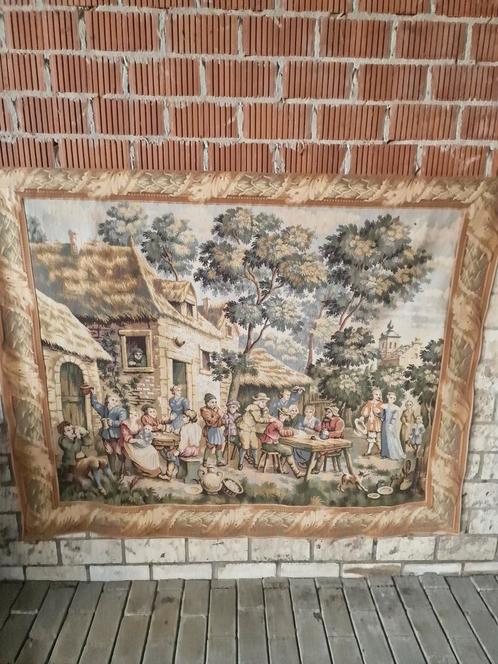 Antiek "Gobelin" wandkleed doek 2/3, Antiek en Kunst, Antiek | Kleden en Textiel, Ophalen