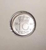 Munt misslag dubbeltje 1980, Postzegels en Munten, Munten | Nederland, Verzenden, Koningin Juliana, 10 cent, Losse munt
