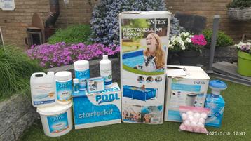 Intex frame zwembad 2.20x1.50x0.60 compleet met toebehoren  beschikbaar voor biedingen
