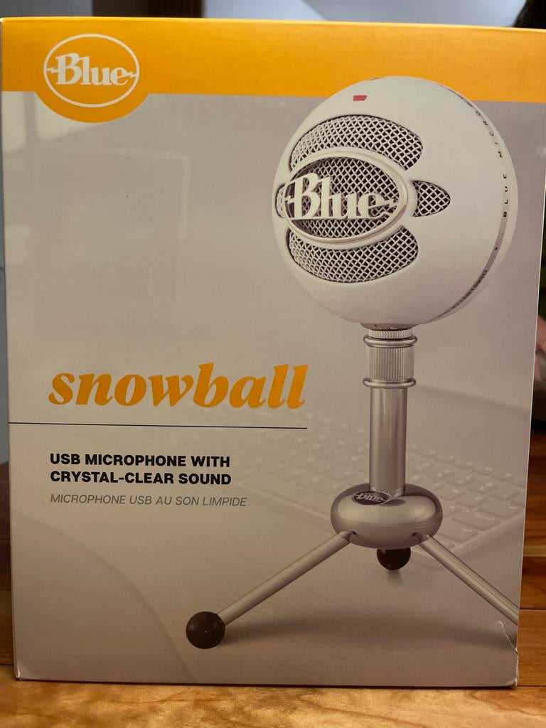 Nieuwe Blue Snowball USB Microfoon - Studio kwaliteit, Ophalen of Verzenden, Nieuw, Studiomicrofoon