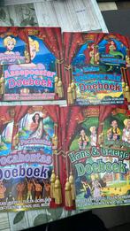 4 sprookjes doeboeken met dvd, Ophalen of Verzenden, Zo goed als nieuw, Sprookjes