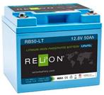Relion Rb50-LT 12v 50ah lithium LiFePO4 Accu, Caravans en Kamperen, Camper-accessoires, Ecobat, Ophalen of Verzenden, Rotterdam