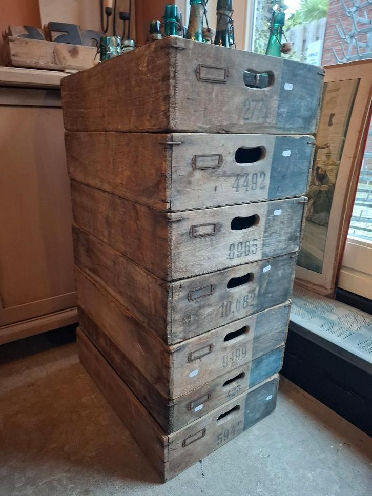 antieke kistjes, kratten voor hondenmand, kattenmand, nummer, Antiek en Kunst, Antiek | Woonaccessoires, Ophalen