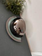 Postmoderne wandlamp chroom & kunstglas – vintage design, Ophalen of Verzenden, Zo goed als nieuw