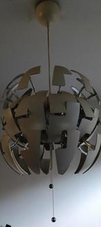 Ikea hanglamp creme/zilver, Huis en Inrichting, Ophalen, Gebruikt, Kunststof