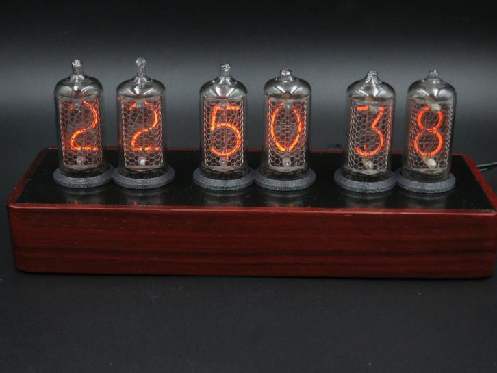 Tinytime IN8-2 nixie klok, Huis en Inrichting, Woonaccessoires | Klokken, Nieuw, Overige typen, Analoog, Verzenden