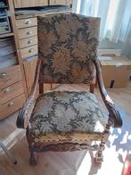 oude fauteuil, Huis en Inrichting, Fauteuils, Ophalen, Hout, Gebruikt, Minder dan 75 cm