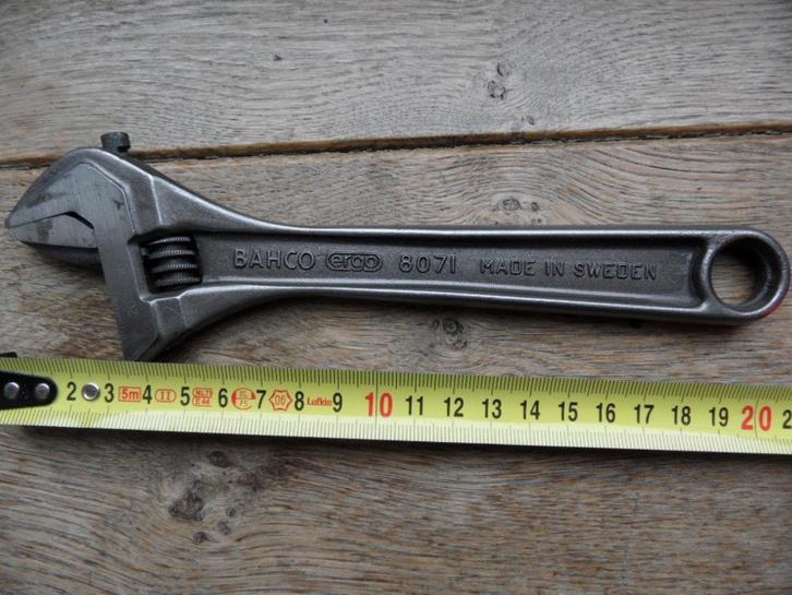 Bahco 8071 verstelbare moersleutel bekwijdte 27 mm, Auto diversen, Autogereedschap, Zo goed als nieuw, Ophalen of Verzenden