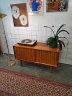 Vintage dressoir met schuifdeuren mid century jaren 60, Huis en Inrichting, Kasten | Dressoirs, 25 tot 50 cm, Ophalen of Verzenden