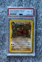 Dark Dugtrio 1st Edition Holo - Team Rocket 2000 - PSA 8, Ophalen of Verzenden