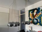 Leitmotiv hanglamp met 7 metalen bollen, Ophalen of Verzenden, Gebruikt, Metaal, 75 cm of meer