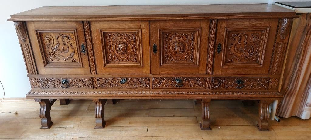 Antiek dressoir, Ophalen, Gebruikt, Met deur(en), 200 cm of meer