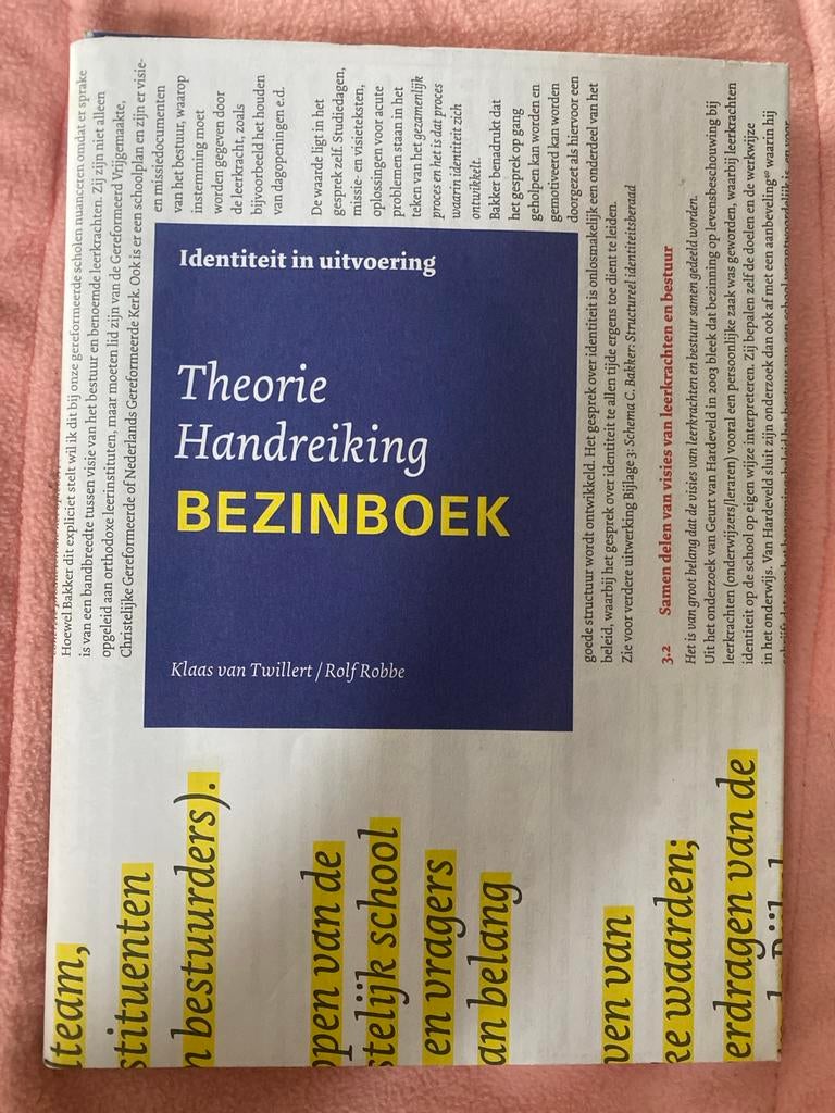 Theorie Handreiking Bezinboek - Klaas van Twillert, Ophalen of Verzenden, Alpha, Zo goed als nieuw, Niet van toepassing