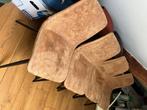 4 Stoelen MX Sofa Spot, Huis en Inrichting, Stoelen, Ophalen, Gebruikt, Bruin, Metaal