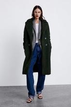 Groene Teddy coat jas Zara, Ophalen of Verzenden, Zo goed als nieuw, Groen