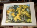 J.F. Geusebroek - Stadspark Maastricht 1962 -, Antiek en Kunst, Kunst | Schilderijen | Klassiek, Ophalen of Verzenden