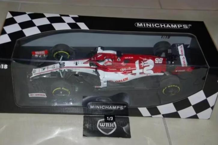 SALE F1 ALFA ROMEO C39 GIOVINAZZI LAUNCH 2020 Minichamps WRH, Hobby en Vrije tijd, Modelauto's | 1:18, Zo goed als nieuw, Auto