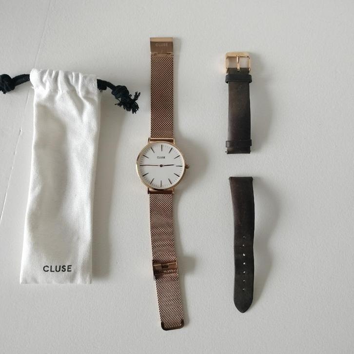 Cluse dameshorloge, Sieraden, Tassen en Uiterlijk, Horloges | Dames, Gebruikt, Polshorloge, Overige merken, Overige materialen