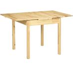 Uitklapbare tafel Homcom wit, Huis en Inrichting, Tafels | Eettafels, 100 tot 150 cm, Nieuw, Rechthoekig, 50 tot 100 cm