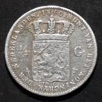 1/2 Gulden 1860 Willem III, Postzegels en Munten, Munten | Nederland, ½ gulden, Koning Willem III, Verzenden, Zilver