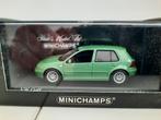 Minichamps VW Golf 4, 1997 licht groen metallic., Nieuw, Ophalen of Verzenden, MiniChamps