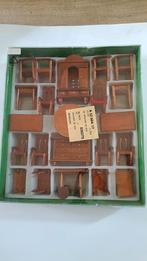 Vintage Houten Poppenhuis Meubels Set, Ophalen of Verzenden, Nieuw