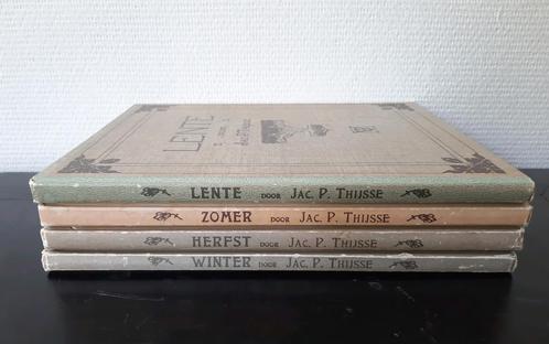 Set van 4 Verkade plaatjesalbums Lente Zomer Herfst Winter, Boeken, Prentenboeken en Plaatjesalbums, Zo goed als nieuw, Ophalen of Verzenden