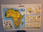 Schoolplaat Afrika, Antiek en Kunst, Antiek | Schoolplaten, Ophalen, Aardrijkskunde