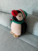 Schattige Pinquïn Knuffel met Muts en Sjaal, Kinderen en Baby's, Speelgoed | Knuffels en Pluche, Ophalen of Verzenden, Zo goed als nieuw
