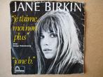 s5634 jane birkin - je taime moi non plus, Cd's en Dvd's, Vinyl Singles, Ophalen, Gebruikt, Overige genres, 7 inch