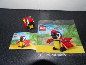 als nieuw Lego Creator 30472 Papegaai incl boekje + polybag beschikbaar voor biedingen