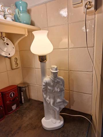Vintage Witte Schemerlamp - 56cm beschikbaar voor biedingen