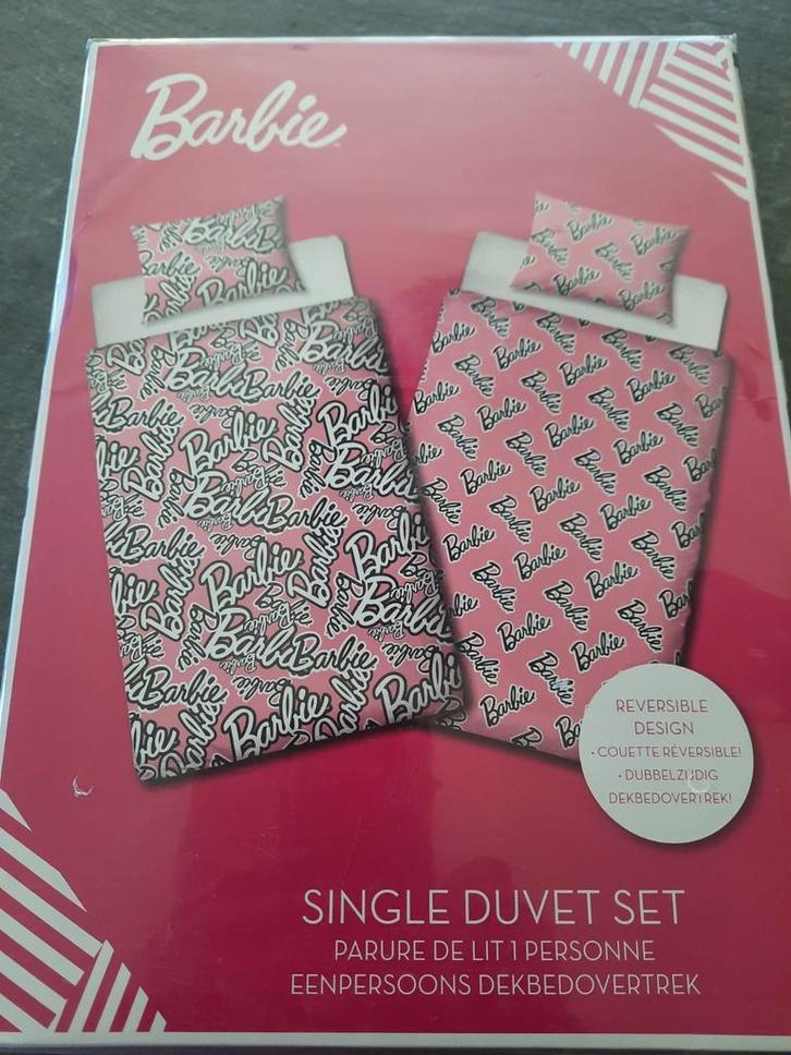 2x 1persoons dekbedovertrek BARBIE
 NIEUW PER STUK, Kinderen en Baby's, Kinderkamer | Beddengoed, Nieuw, Dekbedovertrek, Meisje